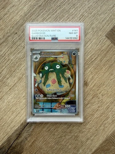 Pokemon Garbodor White Flare 141/086 PSA 8
