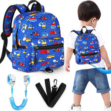 Toddler Backpack Leash with anti Lost Wrist Link, Cute Mini Child Walking Harnes