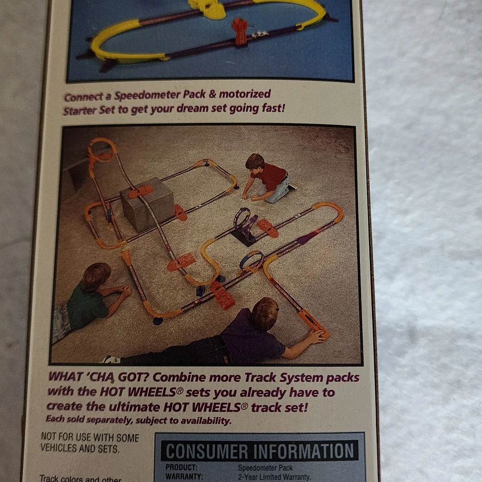 VINTAGE 1995 HOT WHEELS TRACK SYSTEM SPEEDOMETER PACK MATTEL NEW Sealed - Image 4 of 4