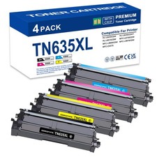   NEW Brother Compatible Toner  TN635XL / TN635  Black / Color  4-Pack