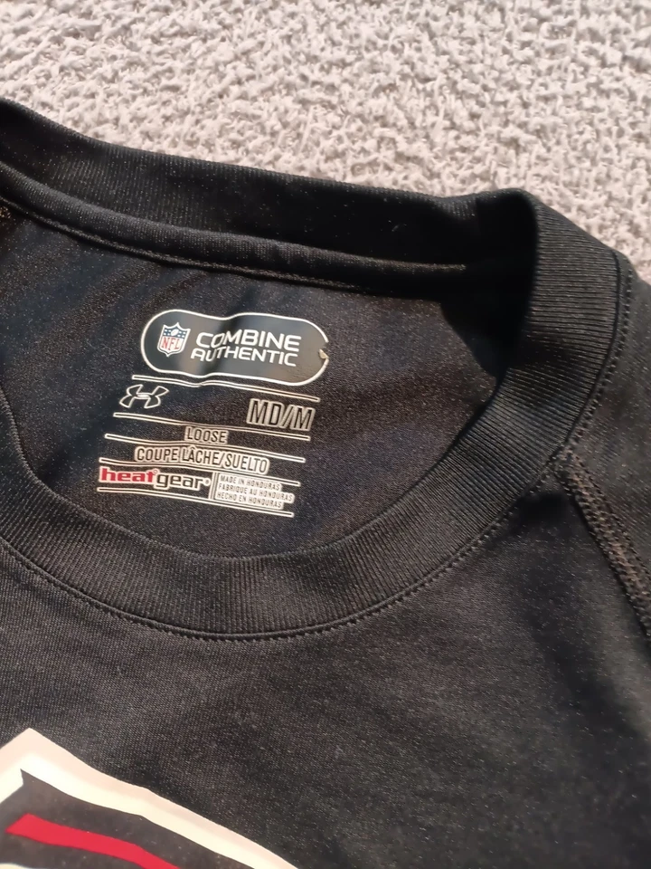 Under Armour NFL Combine Authentic Atlanta Falcons “ATL” HeatGear Tee Men’s M - Image 3 of 4