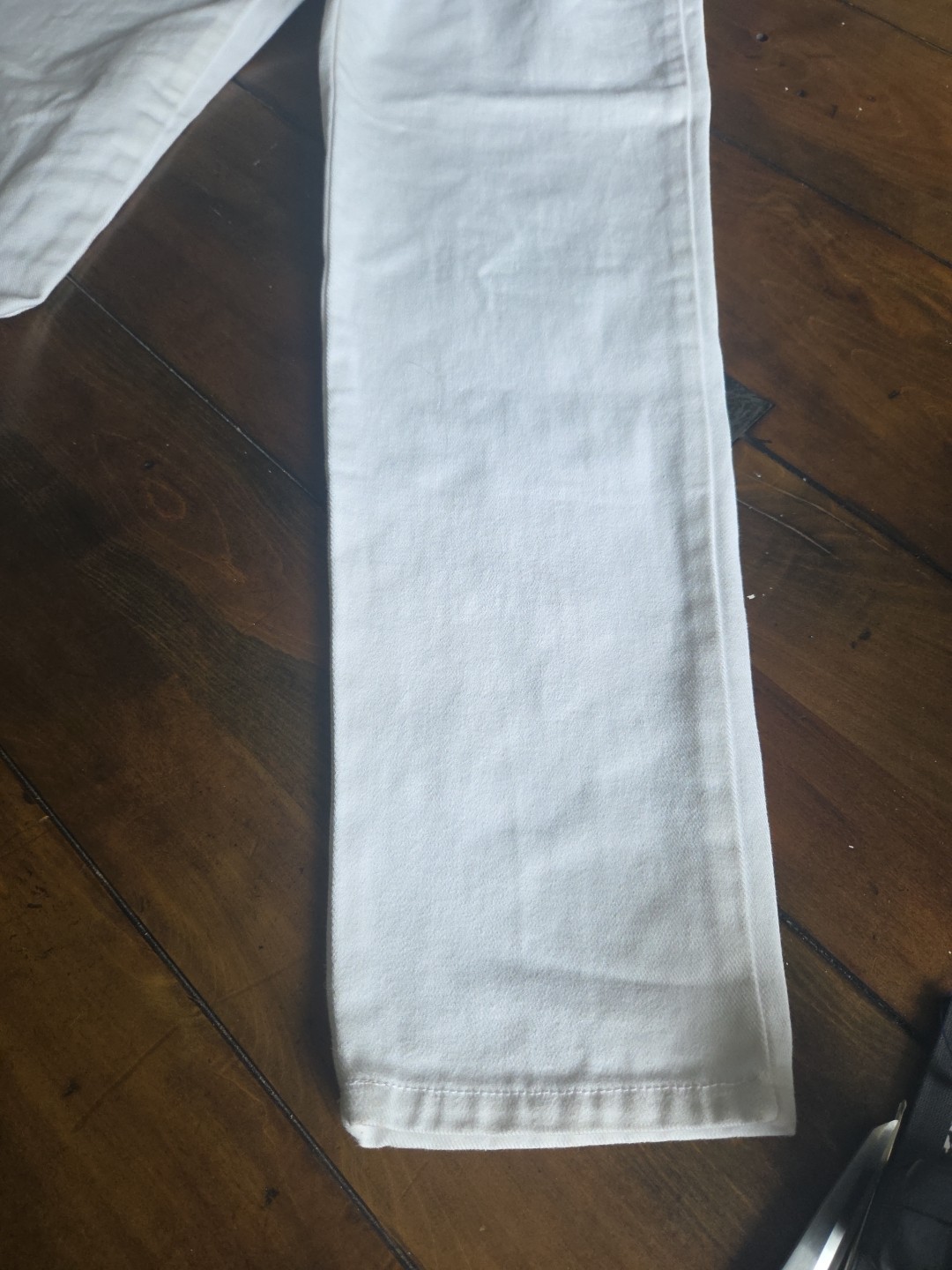 Vintage 90s Bongo Jeans by Gene Montesano White Denim High Waisted Size 13L Y2K image 5