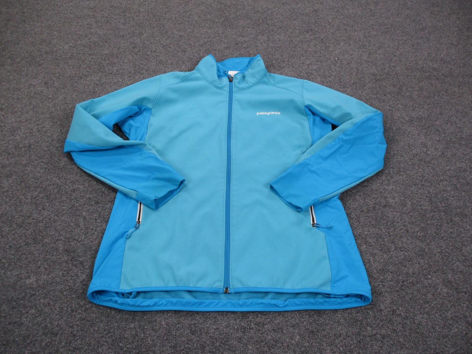 Patagonia Jacket Womens L Blue Adze Hybrid Polartec Softshell Outdoors 83455