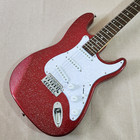 6 Strring Electric Guitar  Mahogany Body Metallic Red Pearl Pickguard Maple Neck — photo 2