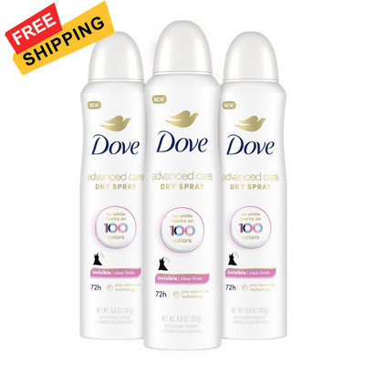 Dove Advanced Care Antiperspirant Deodorant 3.8 Ounce (Pack of 3), White 