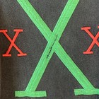 Rare Vintage Exhaust Denim Jeans 90’s Streetwear Green Red & Black Size 38 — photo 3