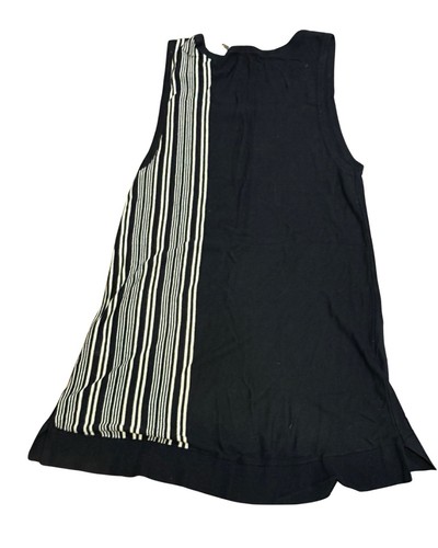 DKNY Donna Karan Etuikleid Gr. M schwarz weiß asymmetrisch gestreift Tank - Bild 4 von 9