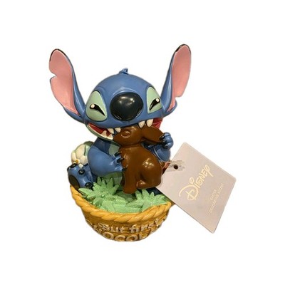 Disney Celebrate Together  EASTER Stitch with Chocolate Bunny Figurine  NEW