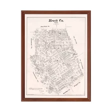 Old Map of Erath County, TX 1879 - Vintage Texas Art
