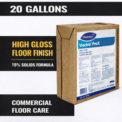 Diversey Vectra ProX Floor Finish 20 Gal BIB 19% Solids High Gloss 5105047