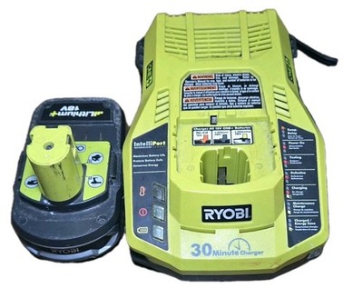 RYOBI P117 Charger 18V One+ High Capacity Lithium-Ion Battery Charger&BATTERY 