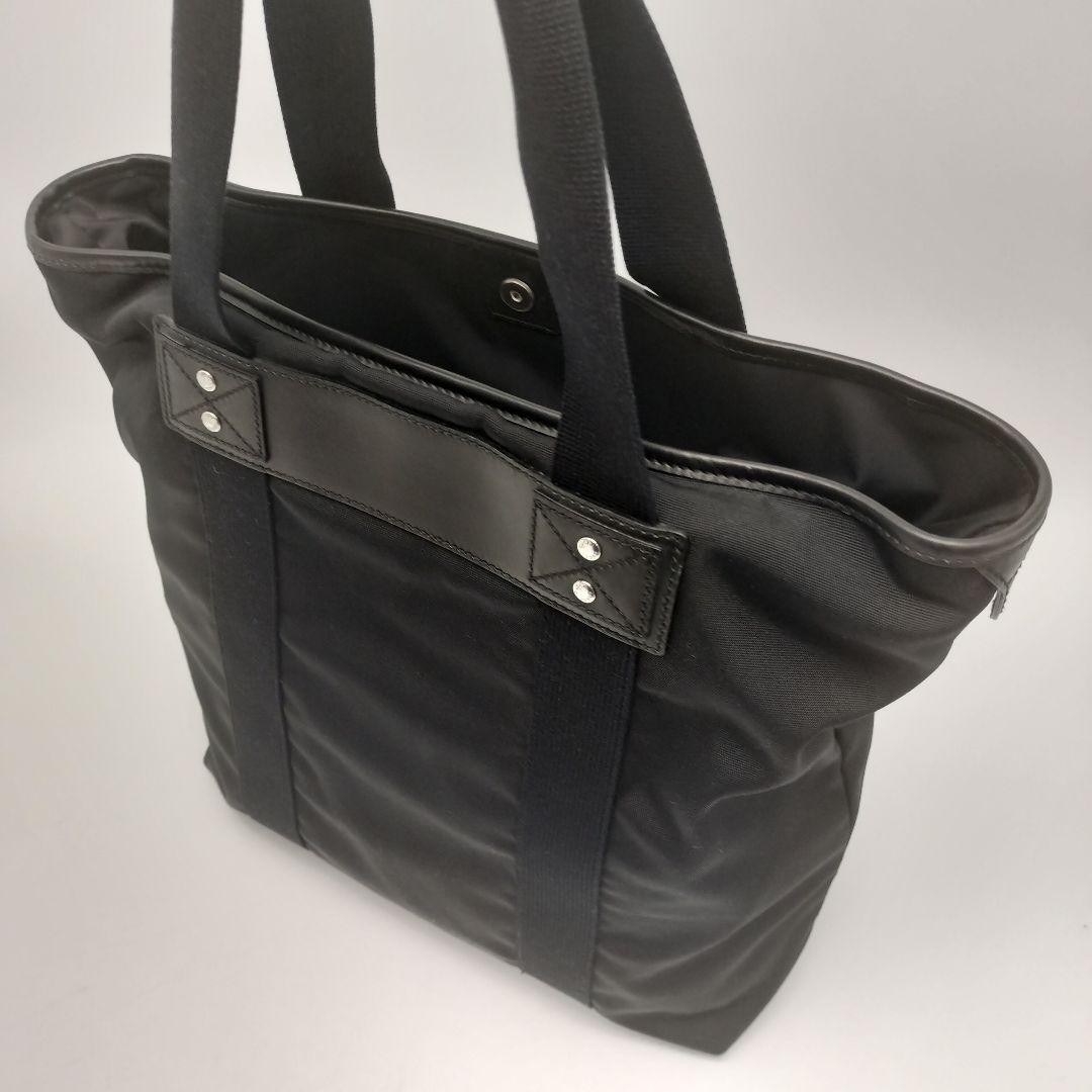 GUCCI Tote Bag Black Nylon Leather Web Authentic Excellent Condition thumbnail 5