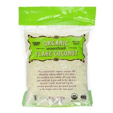 Trader Joe's Organic Pure Unsweetened Coconut Flakes 8oz 8 Ounce (Pack of 1)