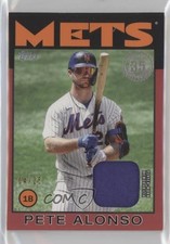 2021 Topps 1986 Topps Baseball Relics Red 4/25 Pete Alonso #86R-PA 0g76