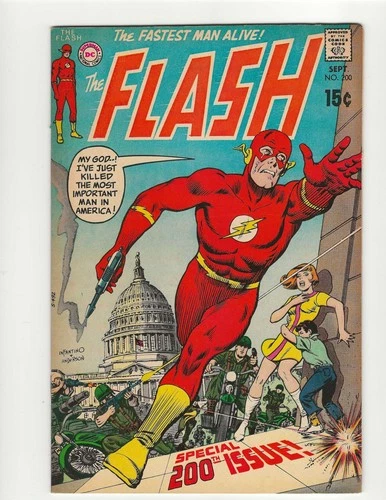 THE FLASH # 200 ANNIVERSARY ISSUE NM+ HIGH GRADE DC BRONZE CGC READY ICONIC CVR
