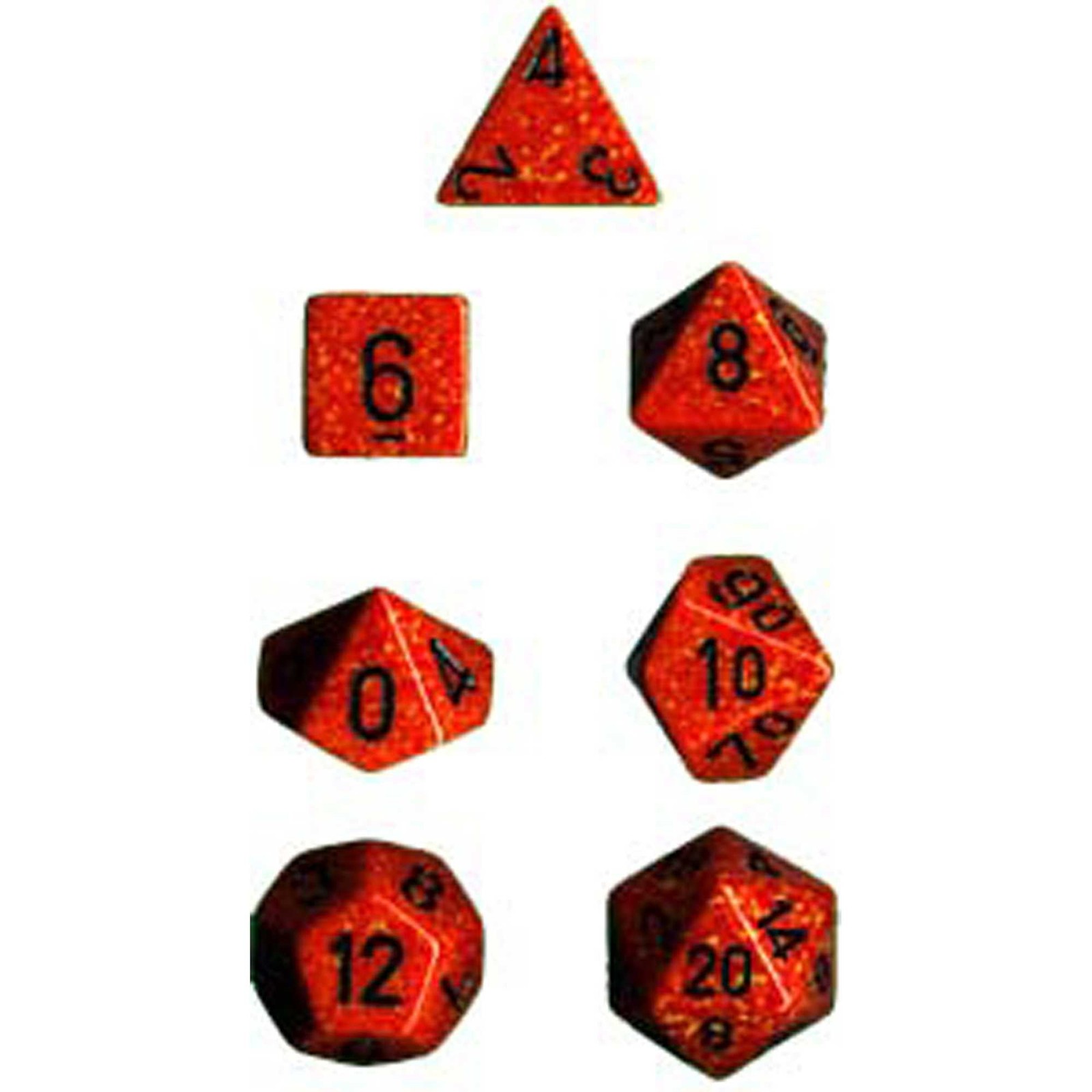 Polyhedral Dice Speckled - Fire 7 2690₽