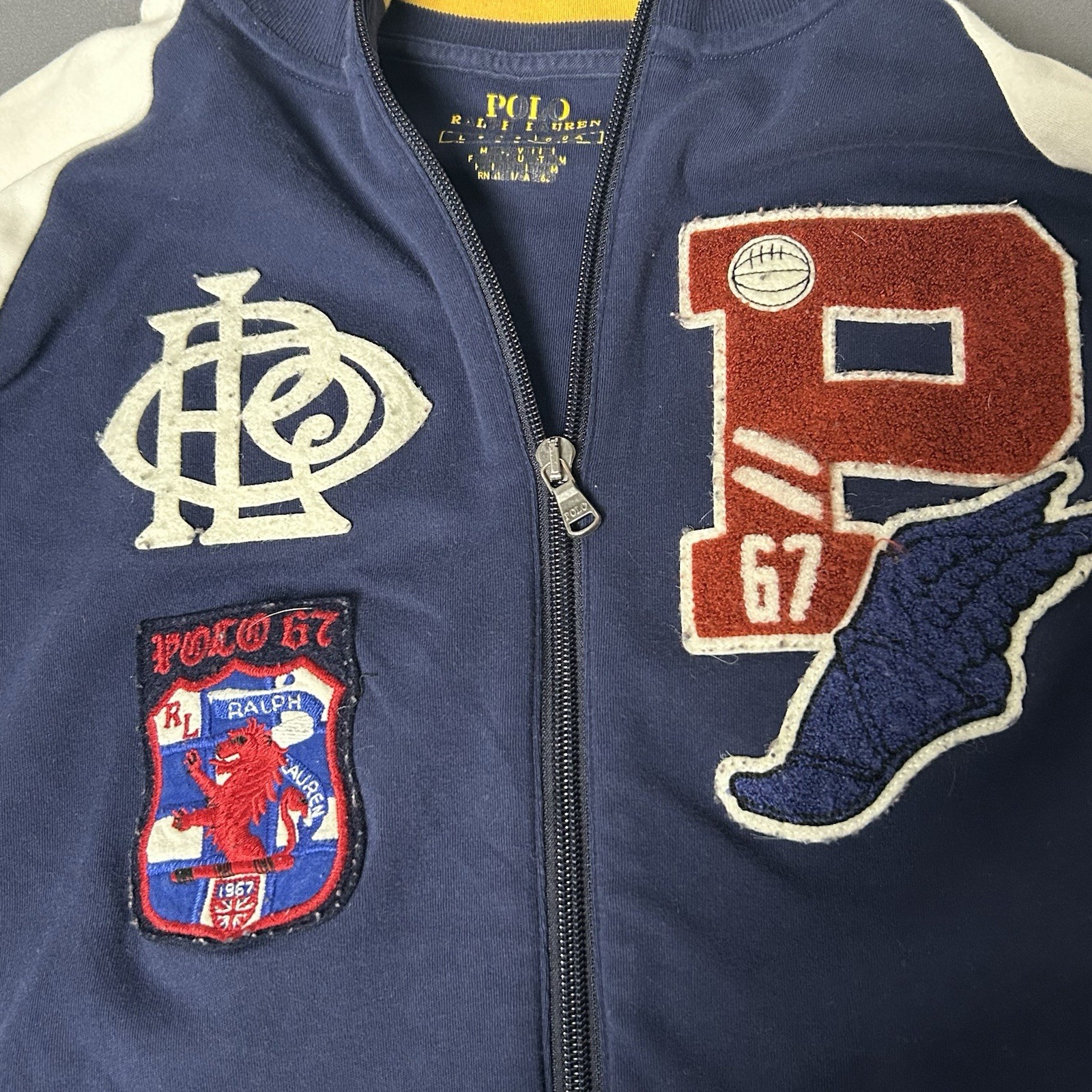 Polo Ralph Lauren Varsity Track Jacket Men’s Size Large Preppy Casual thumbnail 6