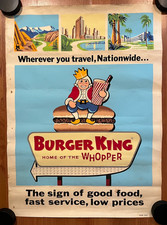1960s Burger King Poster