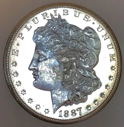 1887 S MORGAN FLAWLESS GEM BU++++ULTRA PROOF LIKE! BLOCKBUSTER GEM! WOW NR#63811