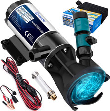 RV Macerator Pump, 12V 12GPM Self-Priming Waste Water Sewer Pump