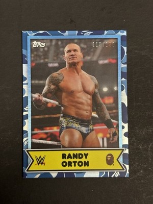 Randy Orton Blue Camo /150 2025 Topps WWE X BAPE Free Shipping