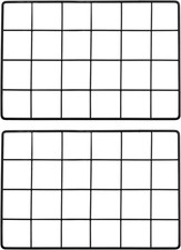 PATIKIL 12X8 Inch Wall Grid Panel, 2 Pcs Metal Wire Photo Wall Decorative Grid f