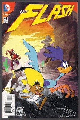 FLASH (THE) #46 DC 2016 LOONEY TUNES ROAD RUNNER & SPEEDY VARIANT COVER NM-
