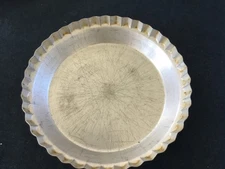 Vintage WEAR-EVER Fluted Aluminum Pie Pan 10 x 1 3/4 No 2865 USA Metal Plate Tin