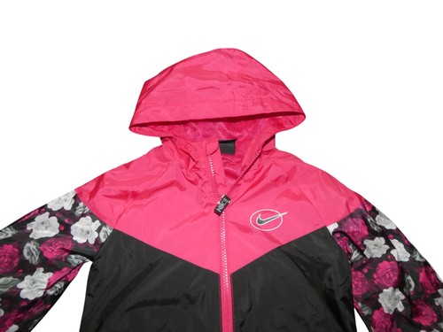 Nike Toddler Girls Hoodie Jacket Windbreaker Pink Black Mesh Lined 4T Years NWT - Picture 2 of 6