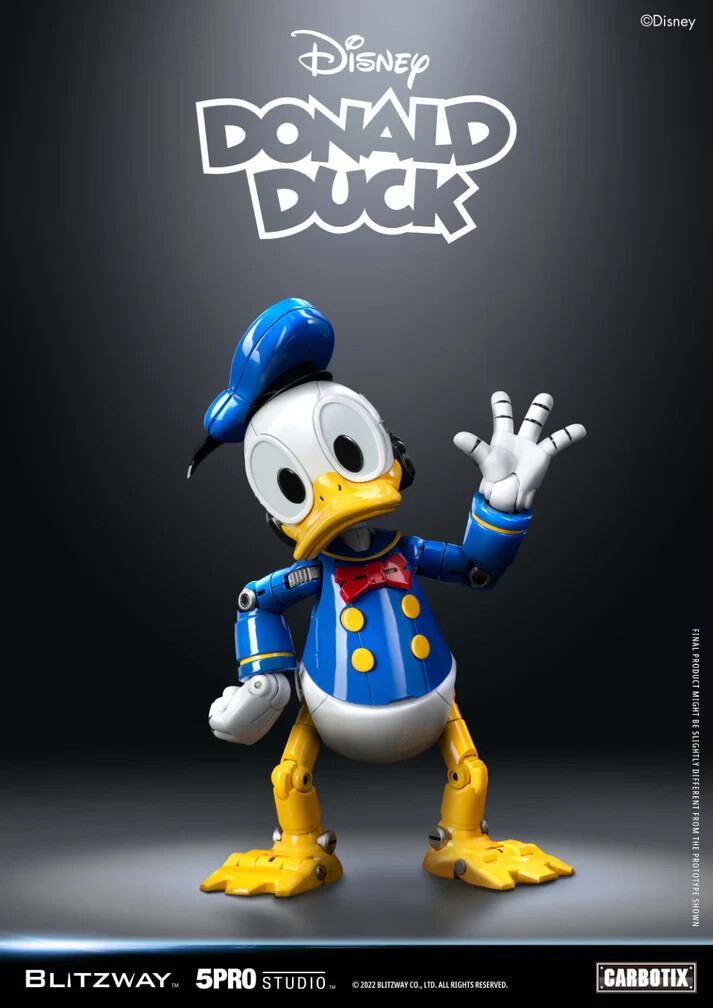 BLITZWAY　CARBOTIX　DONALD DUCK　ドナルドダック BLITZWAY CARBOTIX Donald Duck Disney Movable Figure Painted Robot