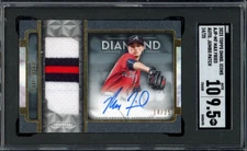 MAX FRIED 2023 TOPPS DIAMOND ICONS JUMBO PATCH AUTO /25 SGC 9.5