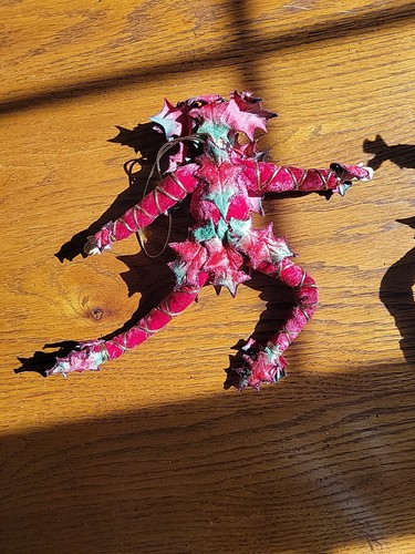 Vintage Posable Christmas Elves Pointsettia Leaves Whimsical READ - Picture 11 of 16