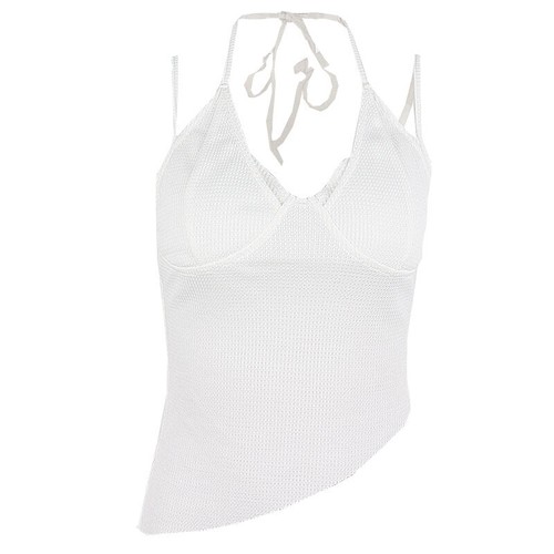 New Women's Fashion Trend Sexy Solid Color Simple Casual Slim Halter Tank Tops~ - Picture 14 of 24