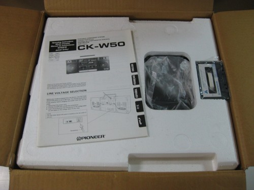 VINTAGE RADIO CASSETTE STEREO GRABADOR PORTATIL PIONEER CK-W50 NUEVO OLD STOCK - Picture 6 of 15