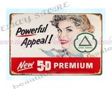 all decor 1955 CITIES SERVICE SHELL GAS STATION hunting ammo metal tin sign