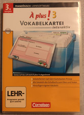 CD A plus! 3 Vokabelkartei interaktiv Französisch
