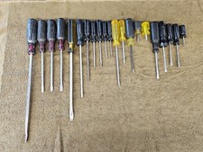 21 Pratt Read Crescent Screwdriver Set Slotted Phillips Flat Head Tip Long Short
