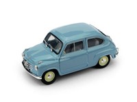 Fiat 600 1. Serie 1955 Azzurro Cenere Upd 1:43 Modell R247-04 Brumm