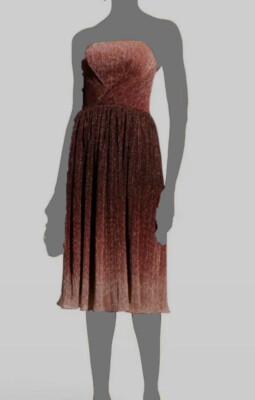 $249 Dress The Population Women's Brown Strapless Ombre Shimmer Dress Size  XL | eBay