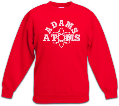 ADAMS ATOMS Kinder Pullover Pulli Revenge of the Team Nerds Symbol Sign Logo