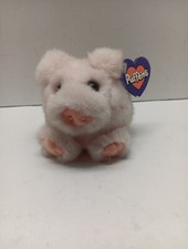 Vintage Puffkins Swibco Percy The Pink Pig Piggy Mini 5  Plush Stuffed Animal