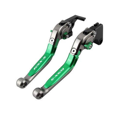 Folding Extendable Brake & Clutch Levers For Suzuki GSR600 2006-2011 / GSR750 – Blue-330090