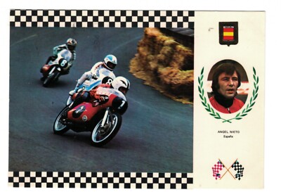 AM1992 SPORTS MOTOR RACING, ANGEL NIETO, BIKE RACER SPAIN GP 125