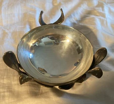 L'Objet Nest Bowl, Brass and Silver Plate, Organic Design Decorative Bowl Leaf