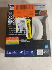 COMMERCIAL ELECTRIC 4" COLOR CHANGING RECESSED SLIM LED LIGHT KIT