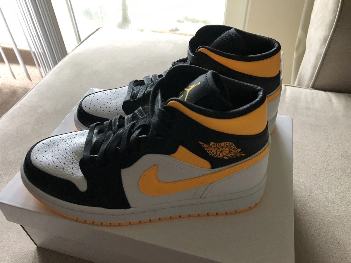 air jordan 1 mid white laser orange black (W) CV5276107 size 9.5