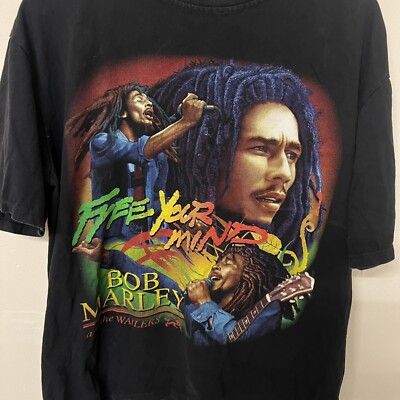 Bob Marley Vintage large T-shirt Single Stitch L | eBay Bob Marley Vintage large T-shirt Single Stitch L | eBay
