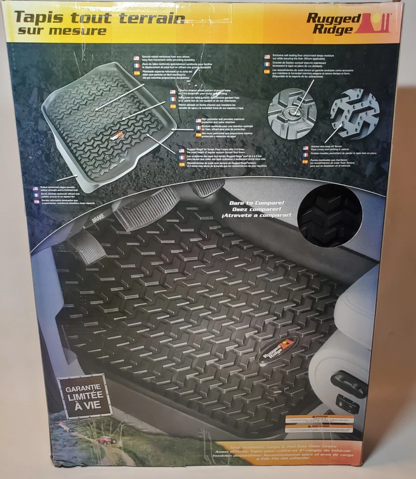 Rugged Ridge Floor Mats Truck Liners 2012-16 For Ford F-250 F-350 Reg 82902.30 Foto 2 de 3