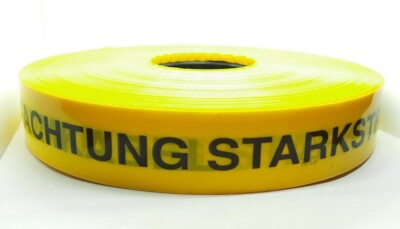 Trassenwarnband 250m x 40mm Achtung Starkstrom Warnband Band