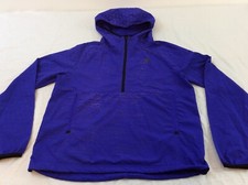 Adidas Royal Purple Womens Small 1/2 Zip Pullover Running Track Jacket EUC